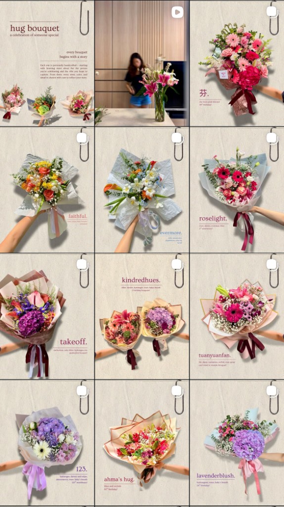 Hug Bouquet flower arrangements