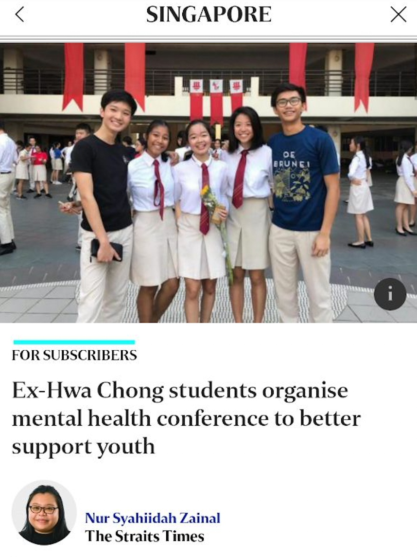 Mental Health Collective - Straits Times feature